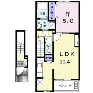 ルナ ヒルズ【2階】の間取り