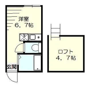 南太田エンタープライズ【2階】の間取り
