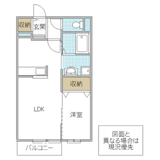 キャトルセゾン C【1階】の間取り