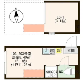 エクラール【2階】の間取り