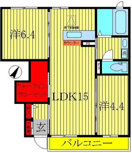 オーガスタ【1階】の間取り