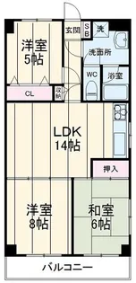 木崎台マンション【4階】の間取り