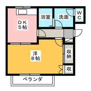 シェモアII【2階】の間取り