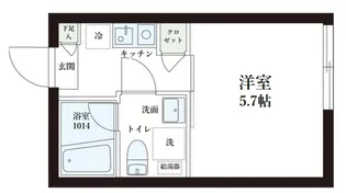 レピュア中板橋駅前レジデンス【5階】の間取り