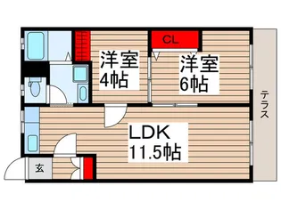 サンキ第一ハイツ【1階】の間取り