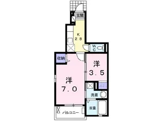 メゾンドカンタービレの間取り