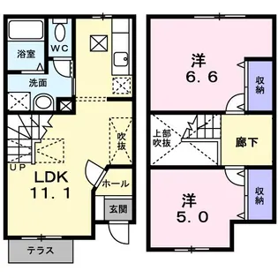 ベンチスタ【1階】の間取り