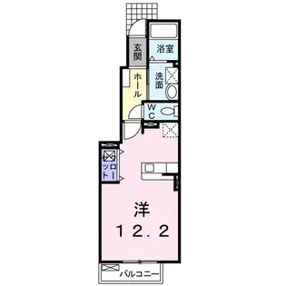 エステイズ ハーベスト【1階】の間取り