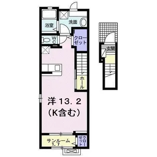 アクシアA【2階】の間取り