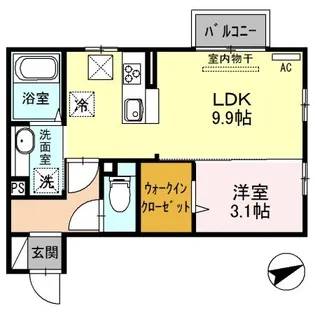 サン・ルーチェ【1階】の間取り