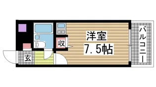 ライオンズマンション神戸花隈【3階】の間取り