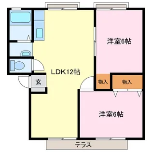 キャロットフジイ B棟【2階】の間取り