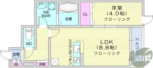 ベルグラン桜2【1階】の間取り