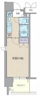 パルティール上前津【7階】の間取り