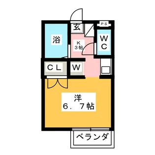 メゾンド喜多山【2階】の間取り