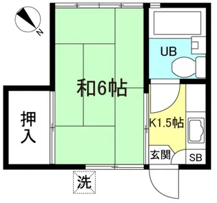 コーポ富紀【2階】の間取り