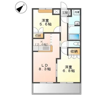 チアフル・ハイム【2階】の間取り