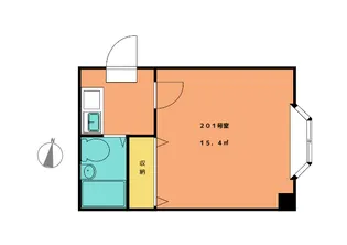 サキシードミウラ【2階】の間取り