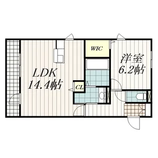 PARK HILLS MIYAKO G棟【3階】の間取り