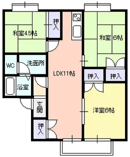 STハイツ南原II【1階】の間取り