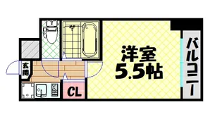 セレッソコート西心斎橋第2【3階】の間取り