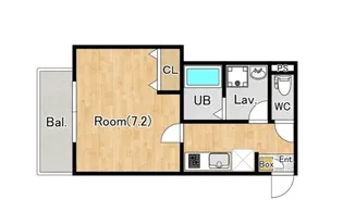 ジーメゾン川口金山町【2階】の間取り