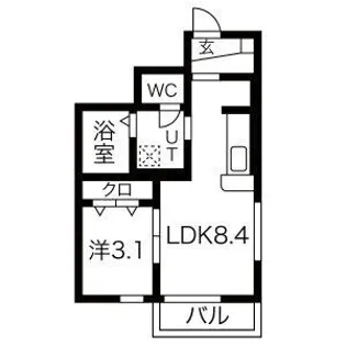 Foluna I・II【1階】の間取り