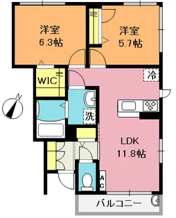 SHMグランツ II【1階】の間取り