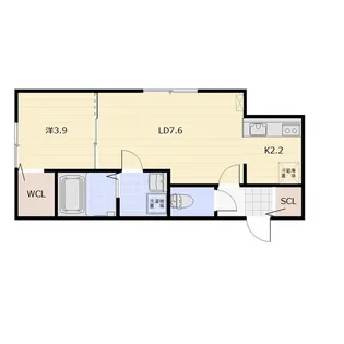 C’Kron Kreis(クロノ クライス)【3階】の間取り