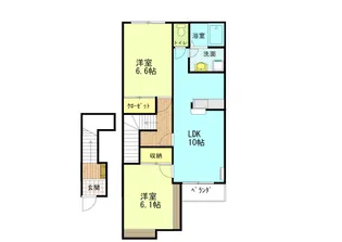 ヴェールメゾン【2階】の間取り