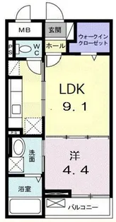 ユトリナ湘南 A【1階】の間取り