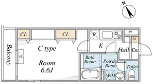 Avenir-S 西船橋【2階】の間取り
