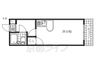 ジョイフル宇治【1階】の間取り
