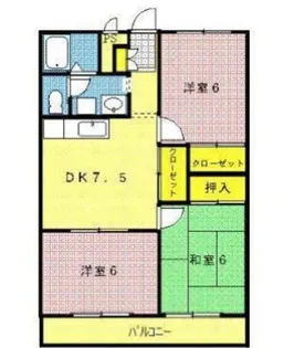 サンライトハイツ A【2階】の間取り