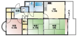 三条誠和ハイツ【3階】の間取り