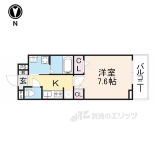 ハルズHINODE【3階】の間取り