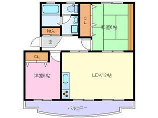 メゾンドールI【2階】の間取り