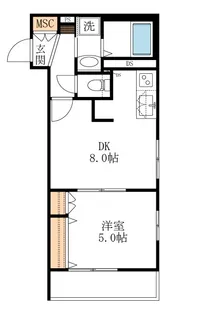 クラリス【2階】の間取り