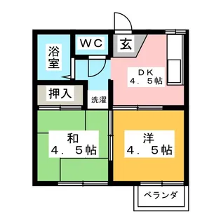 松池ハイツ【2階】の間取り