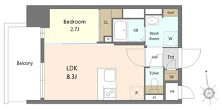RESIDENCE花畑【11階】の間取り