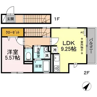 VILLA MASUDA II【2階】の間取り