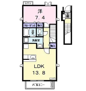 KIRA I【2階】の間取り