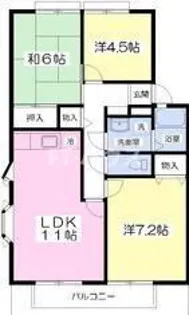 サンビレッジ鷺沼台E【2階】の間取り