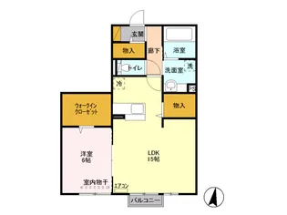 ココアスクエア【2階】の間取り