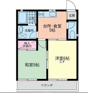 クリエールサン【3階】の間取り