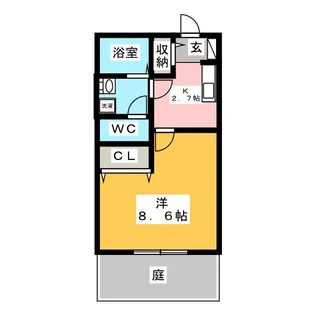 ADVAN pneu B棟【1階】の間取り