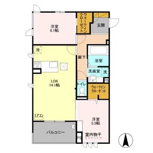 Kee Rise【1階】の間取り