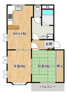 S&Kハイツ【1階】の間取り