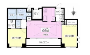 ヴィヴァン綱島【7階】の間取り