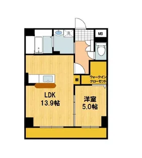 サンヒルズ御条【4階】の間取り